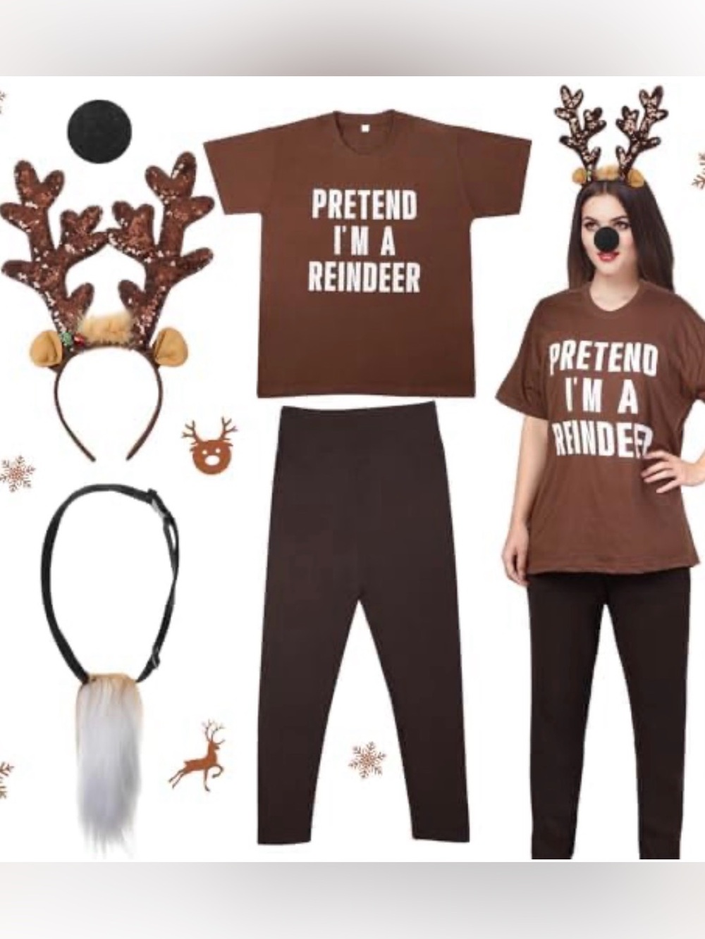 4pc Reindeer set SZ LRG